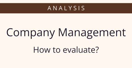 how to evaluate company management