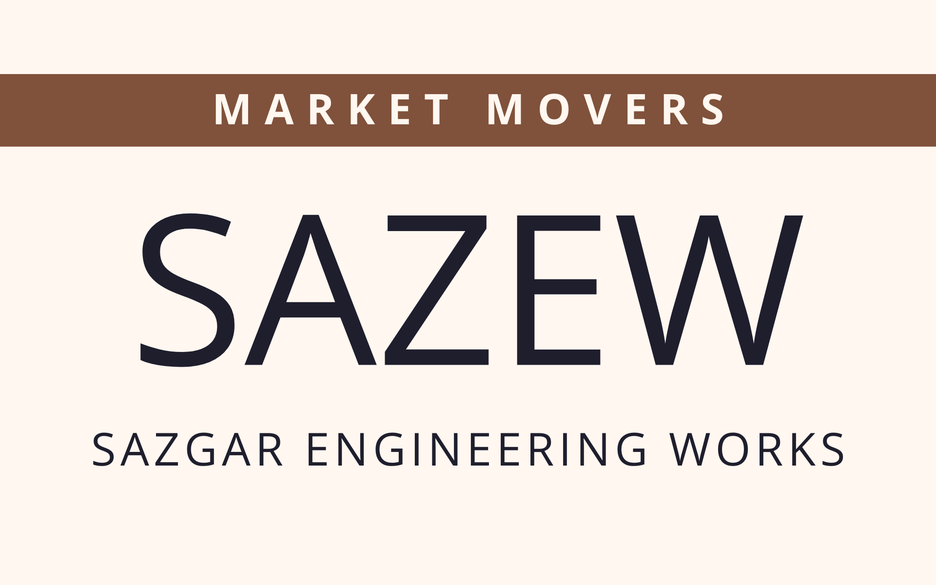 SAZEW - Market Movers