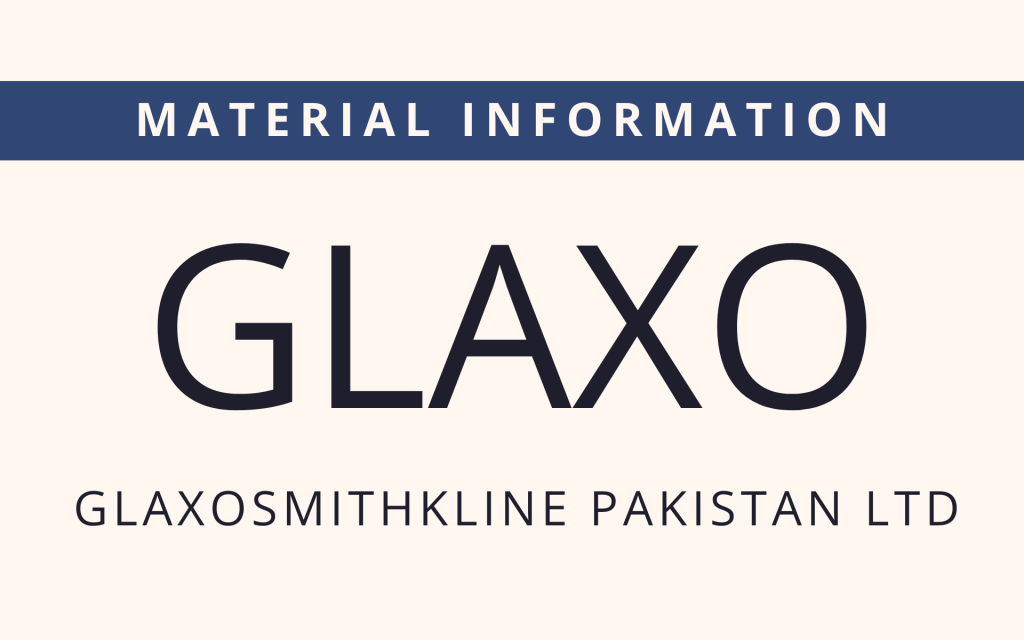 GLAXO responds to drug court Rawalpindi judgment - KSEStocks Shop