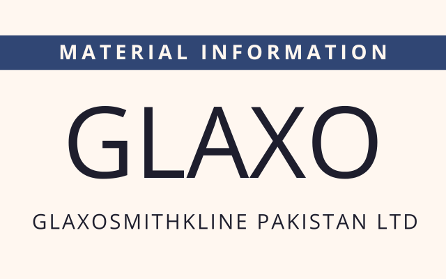 GLAXO responds to drug court Rawalpindi judgment - KSEStocks Shop