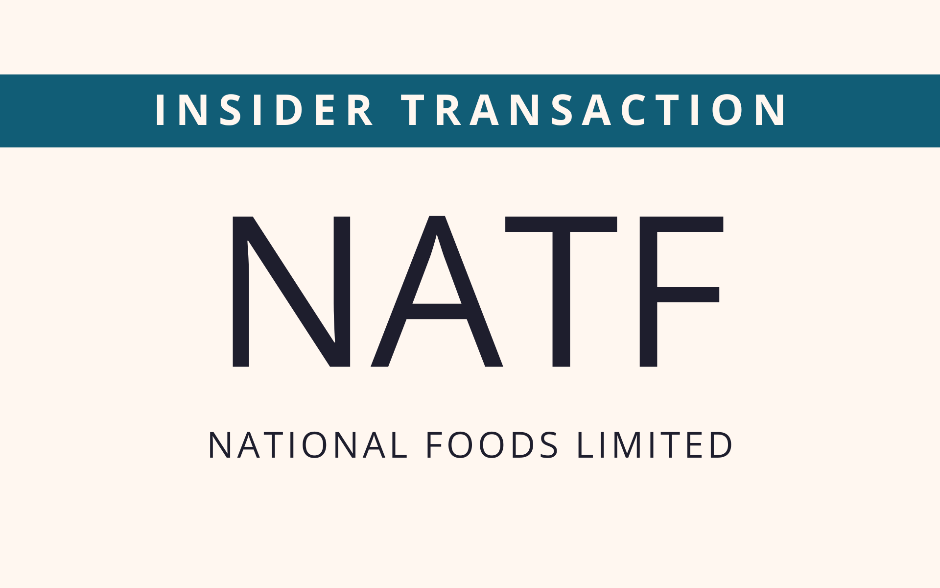 NATF - Insider Transaction