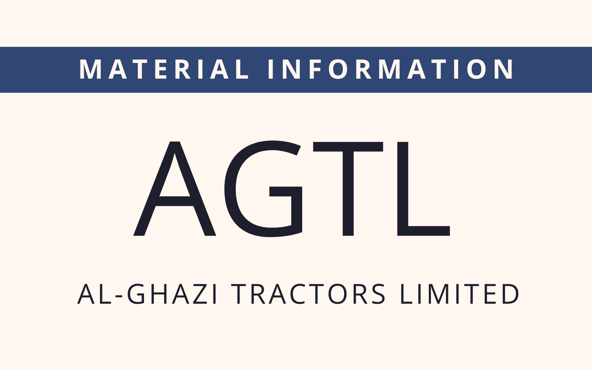 AGTL - Material Information