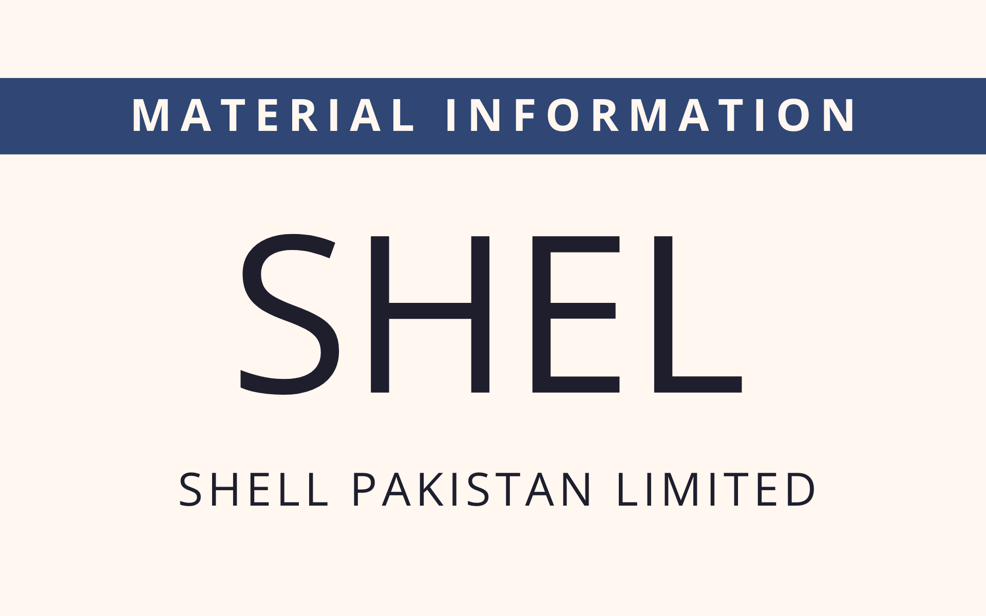 SHEL - Material Information