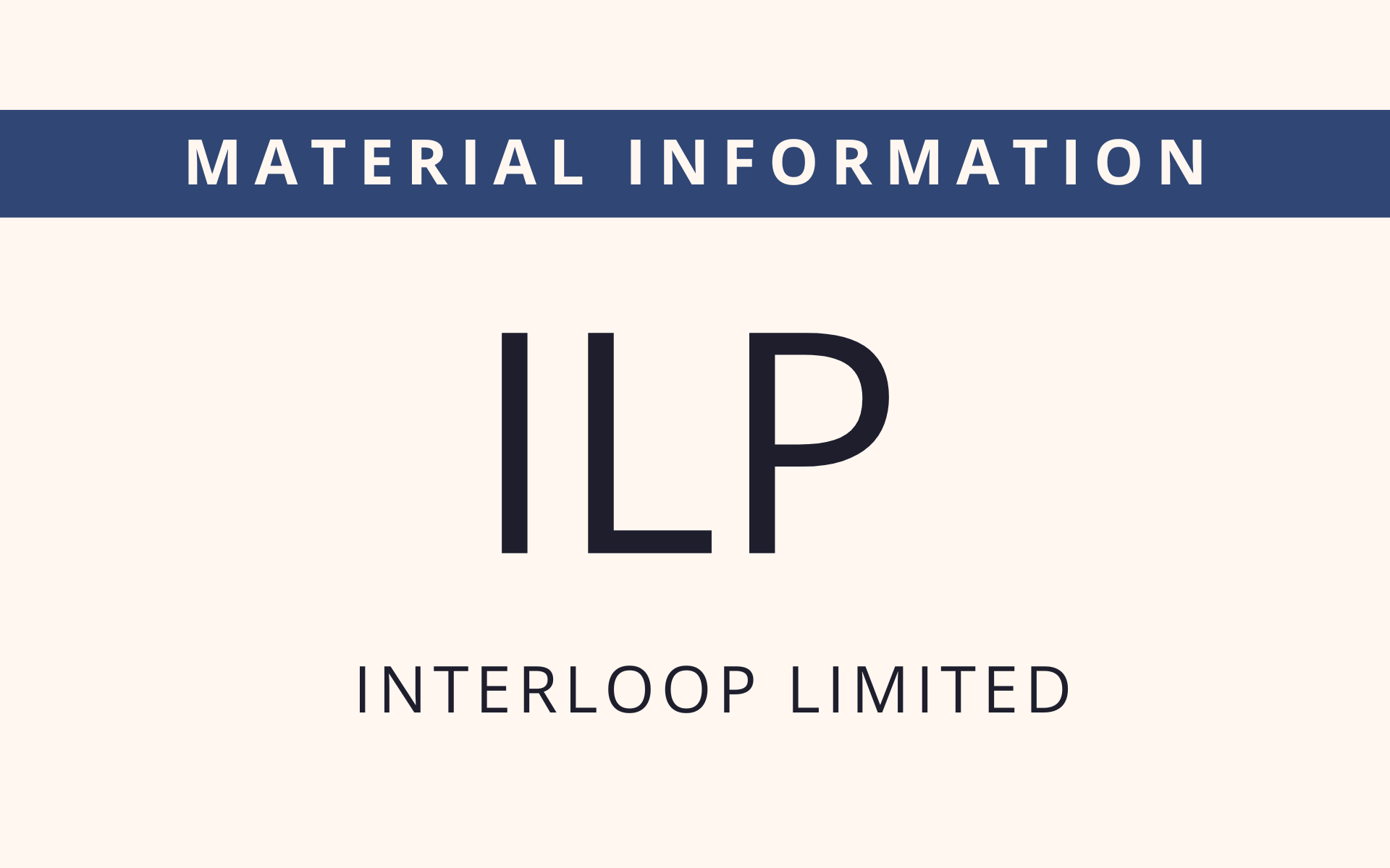 ILP - Material Information