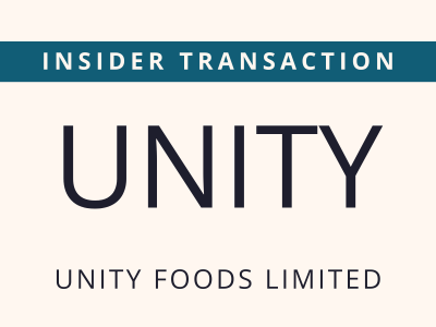 UNITY - Insider Transaction