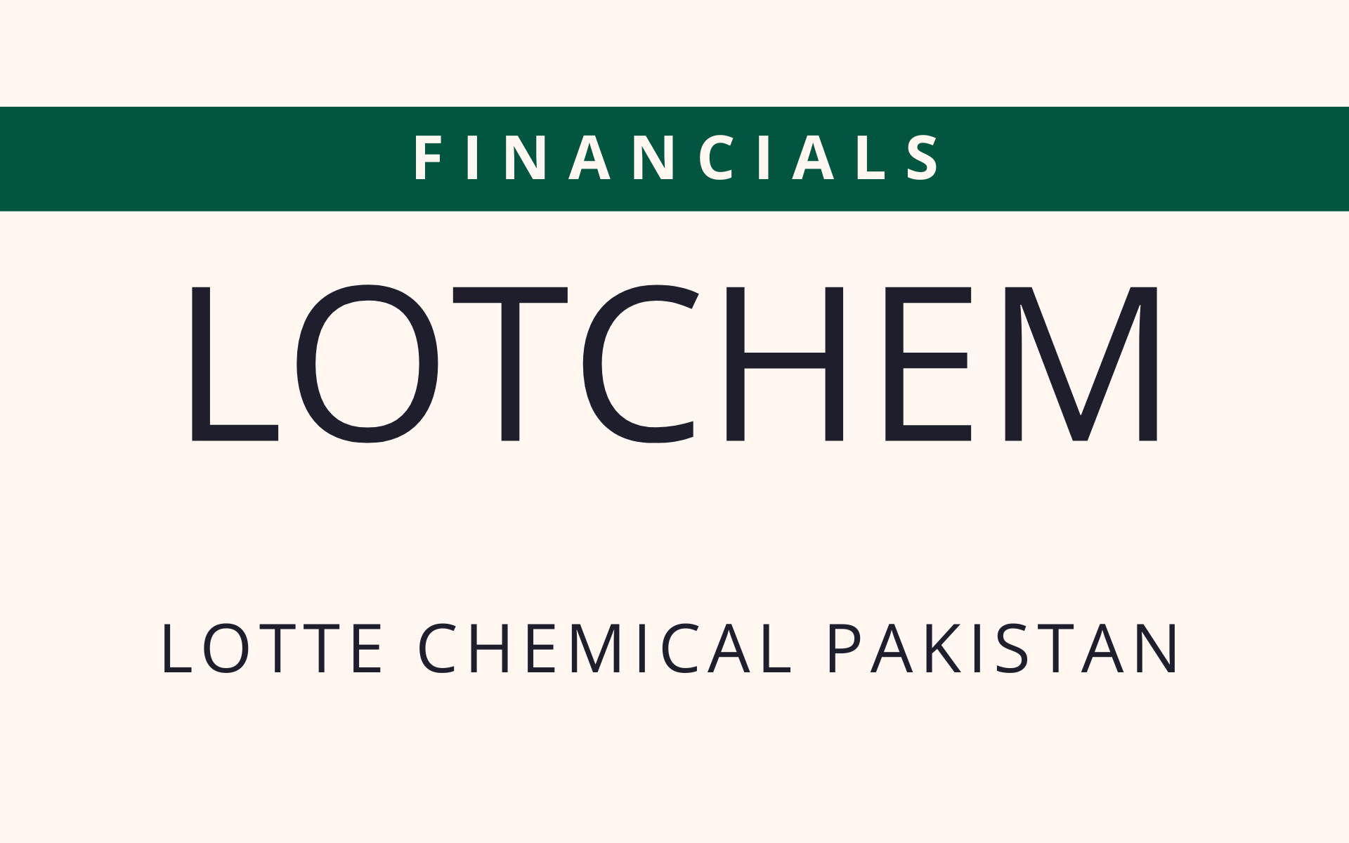 LOTCHEM - Financials