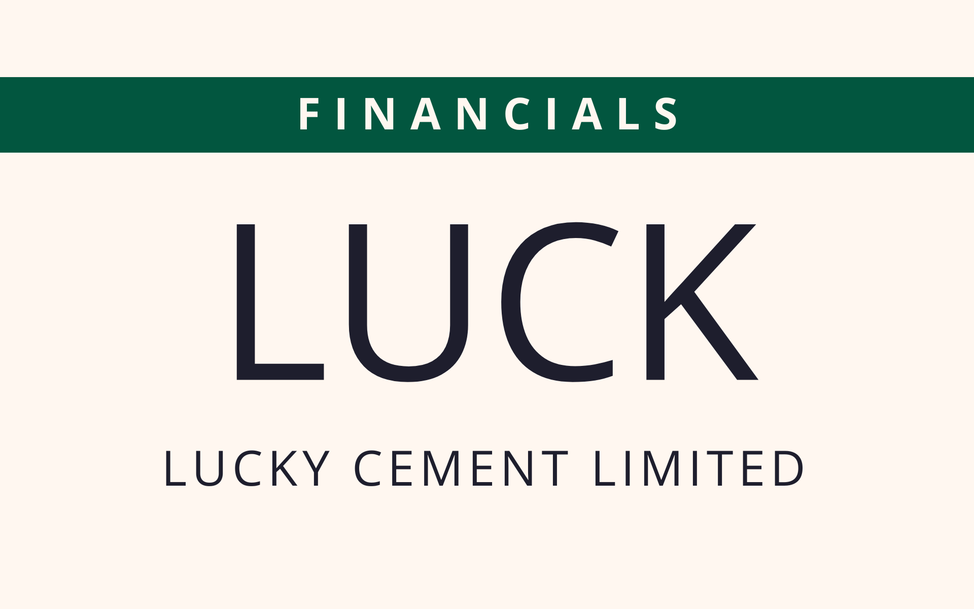 LUCK - Financials