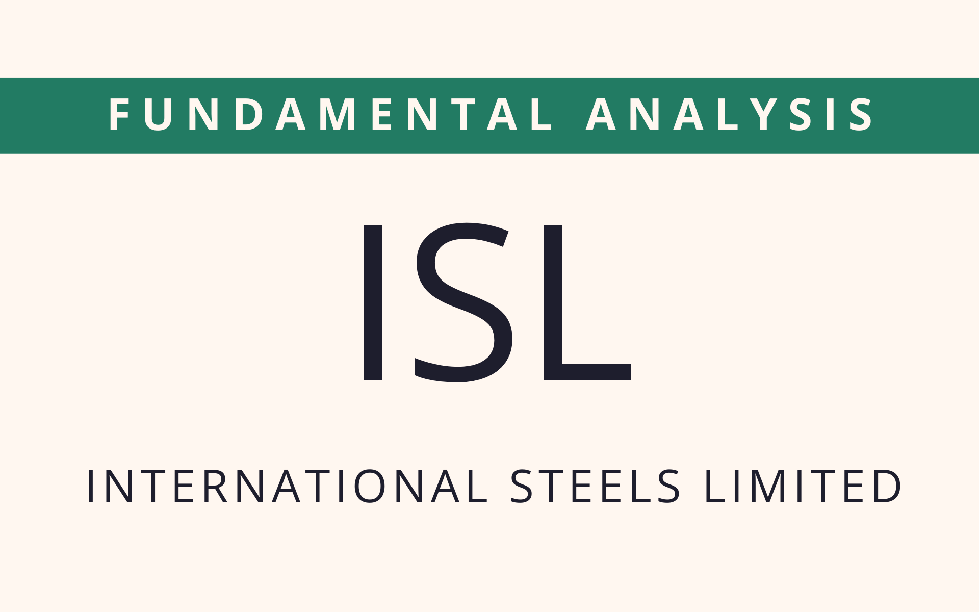 isl - fundamental analysis